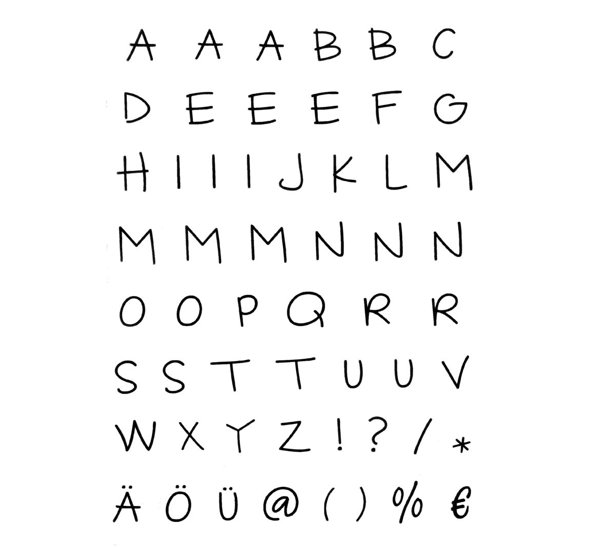 Clear Stempel-Set 'Alphabet'