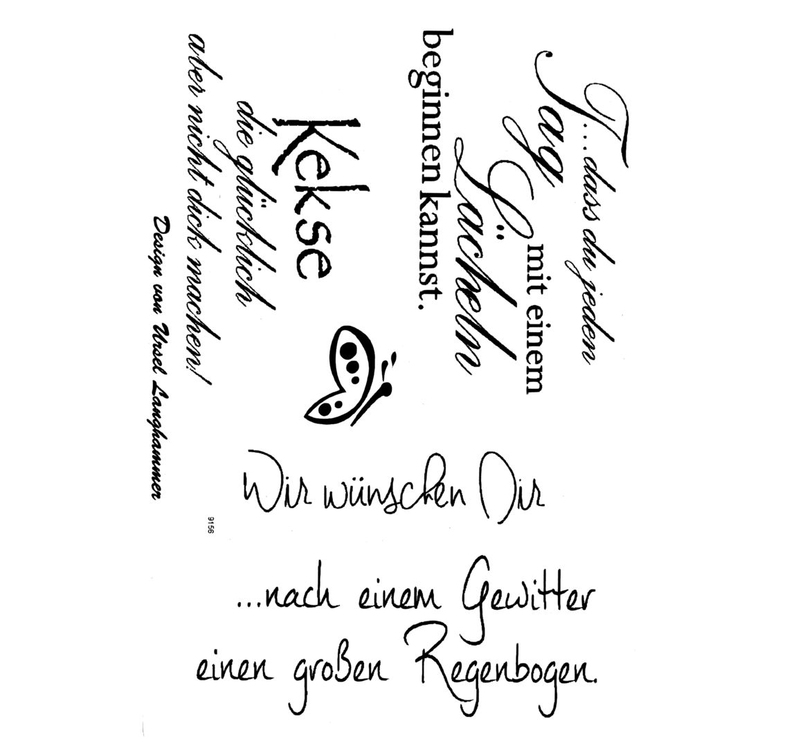 Clear Stempel-Set 'Wir wünschen Dir'