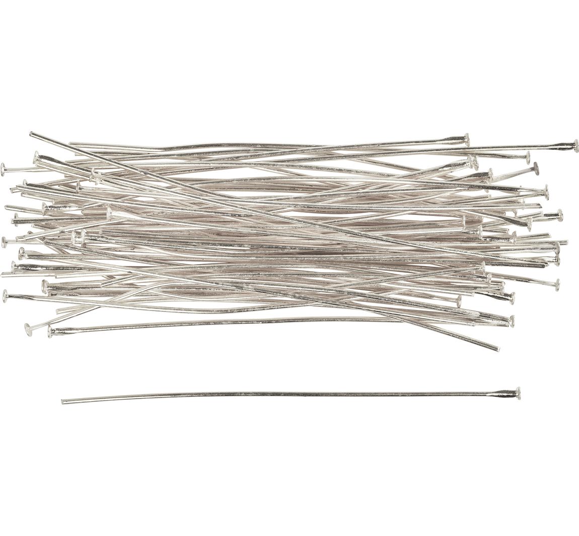 Stifte für Zauberperle, 50 Stück - Silber