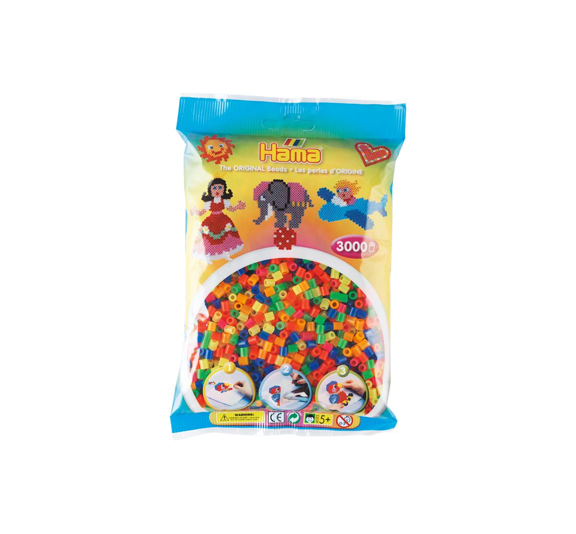 Hama-Perlen 'Neon', 3.000 Stück