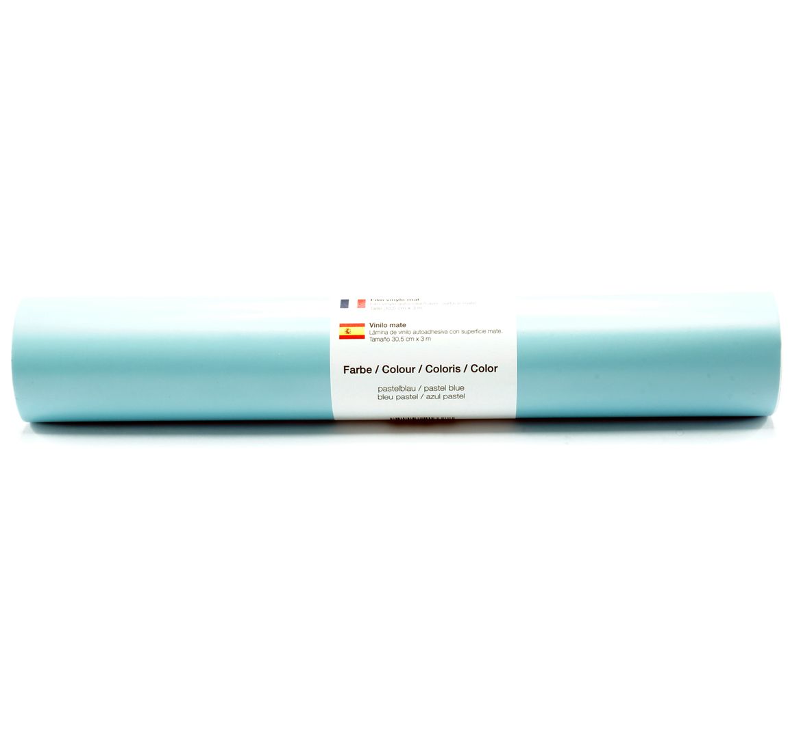 Selbstklebende Vinyl Folie - Pastell-Blau-Matt