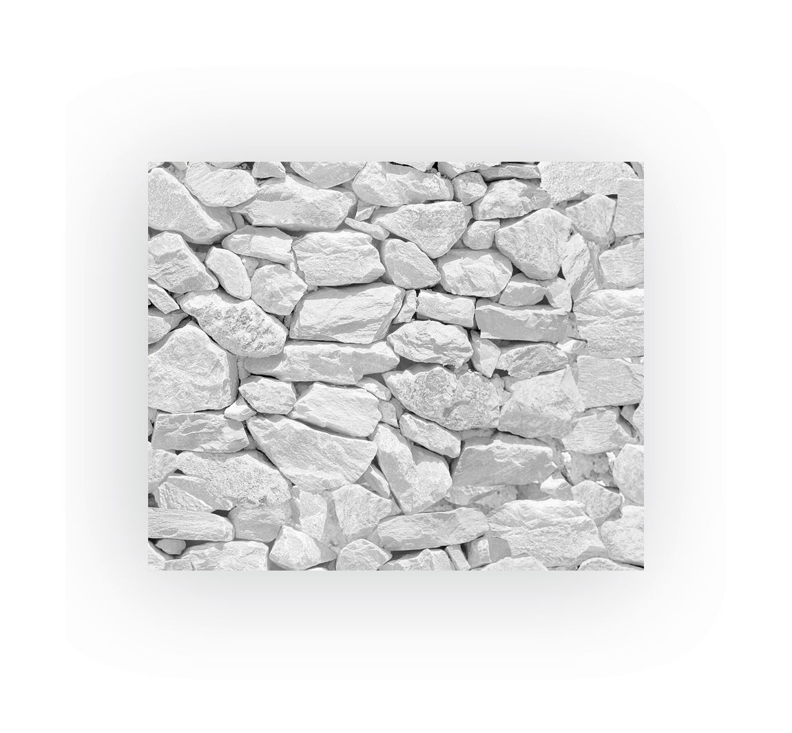 Motiv-Fotokarton 'Stein Weiß'