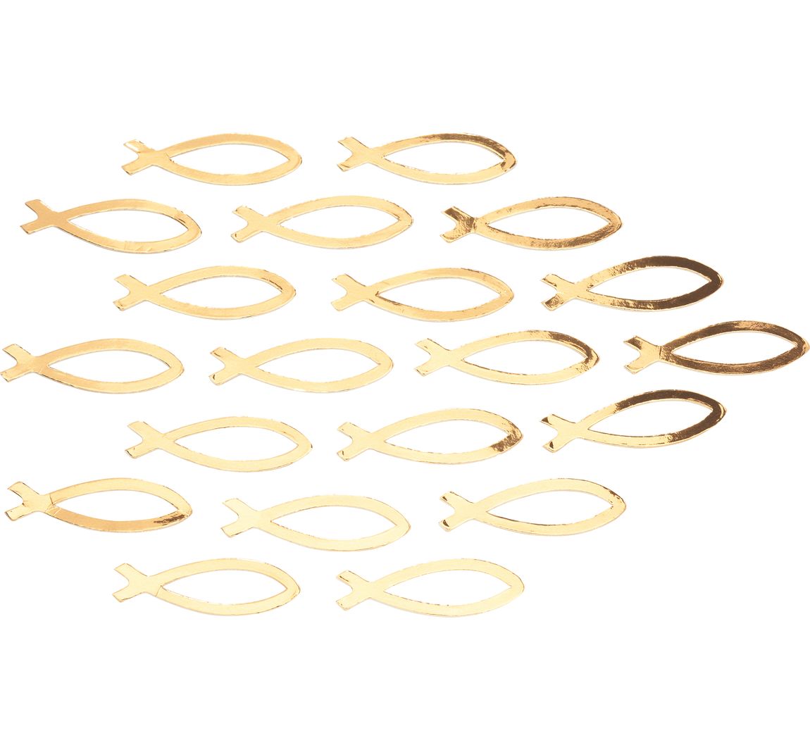 Streuteile Fische - Gold