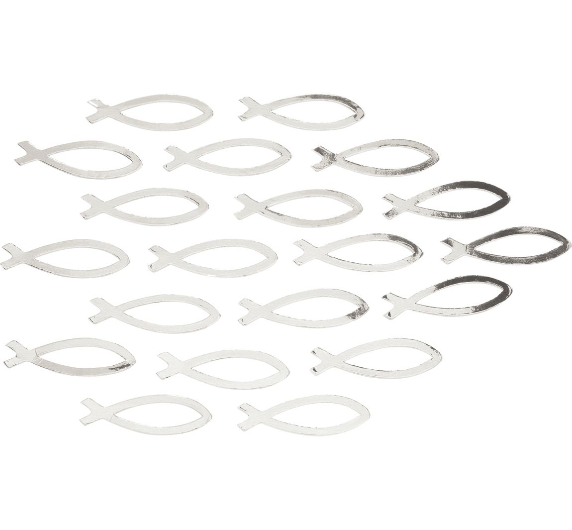 Streuteile Fische - Silber