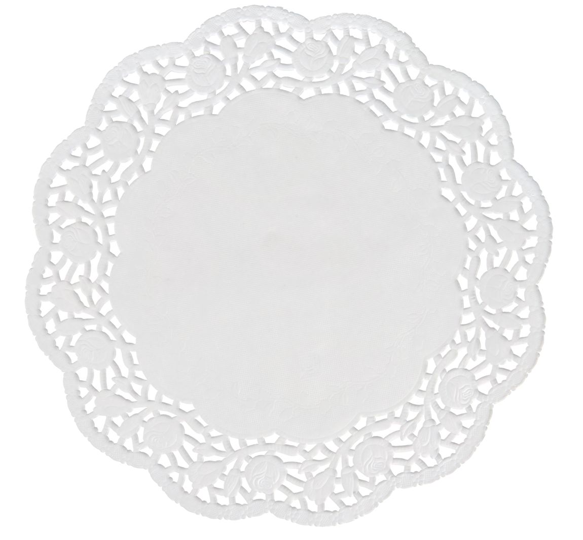 VBS Papier Spitzendeckchen, Weiß - Ø 23,0 cm, 20 Stück