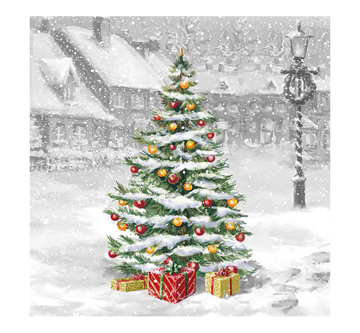 Serviette 'Verschneite Weihnacht' - 20 Stück