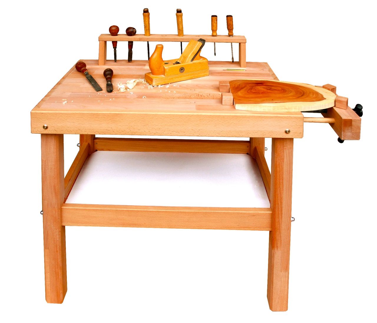 Schöllner Kinderwerkbank Holz massiv, ab 5 Jahren