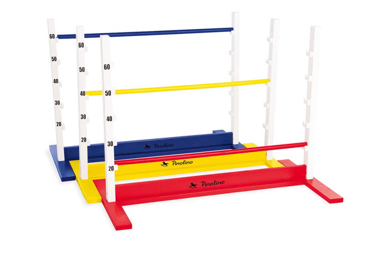Spiel Hürden Hoppe, Holz Pinolino