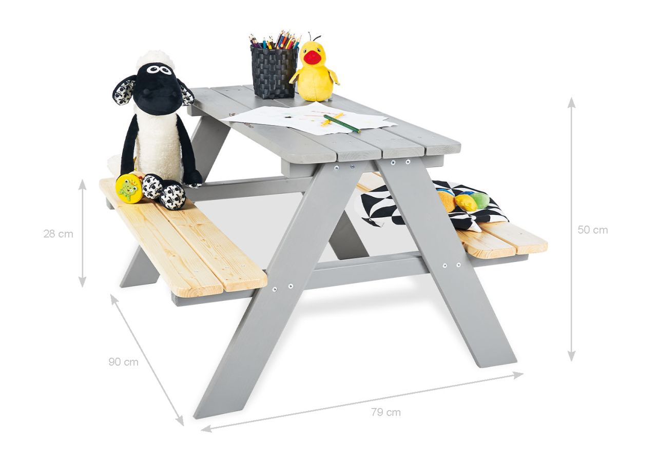 Pinolino Kindersitzgarnitur Nicki für 4, verschiedene Farben