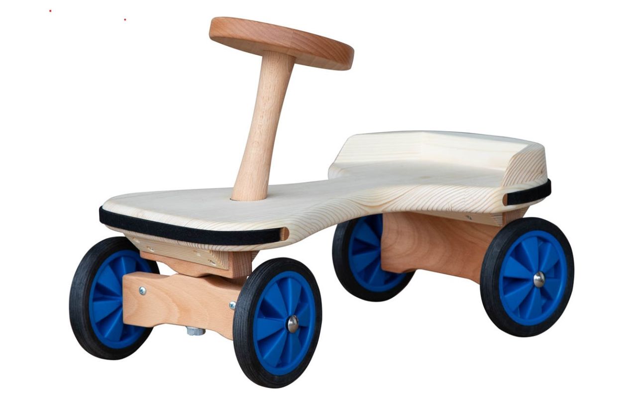 Zimmerauto Rutschauto Holz, Sitzhöhe 18 cm, Lautenbach