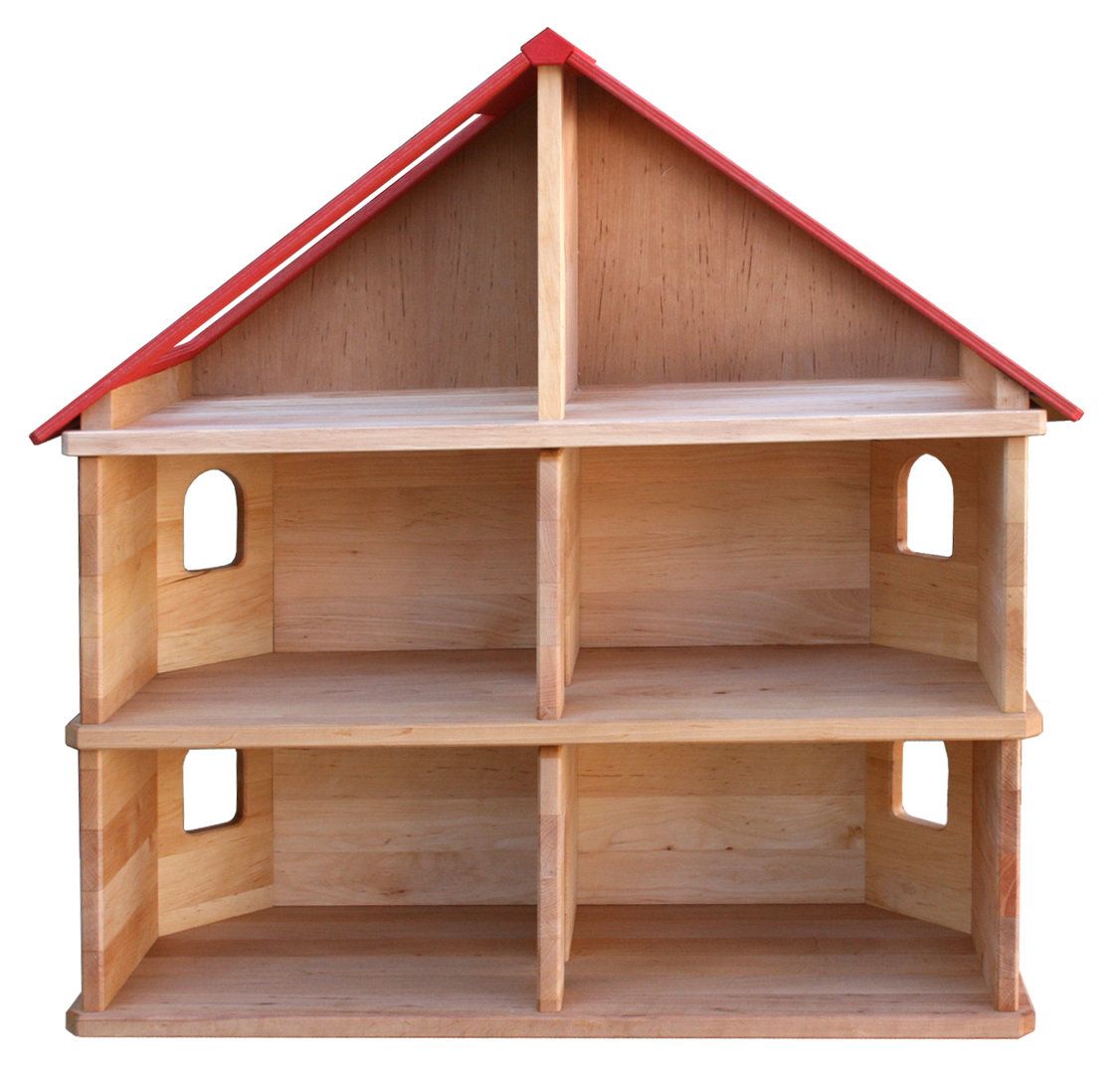 Schöllner Puppenhaus Holz groß, Set.