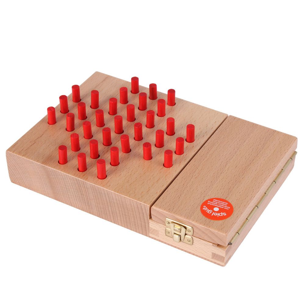 Geduldspiel Solitaire Brettspiel Holz