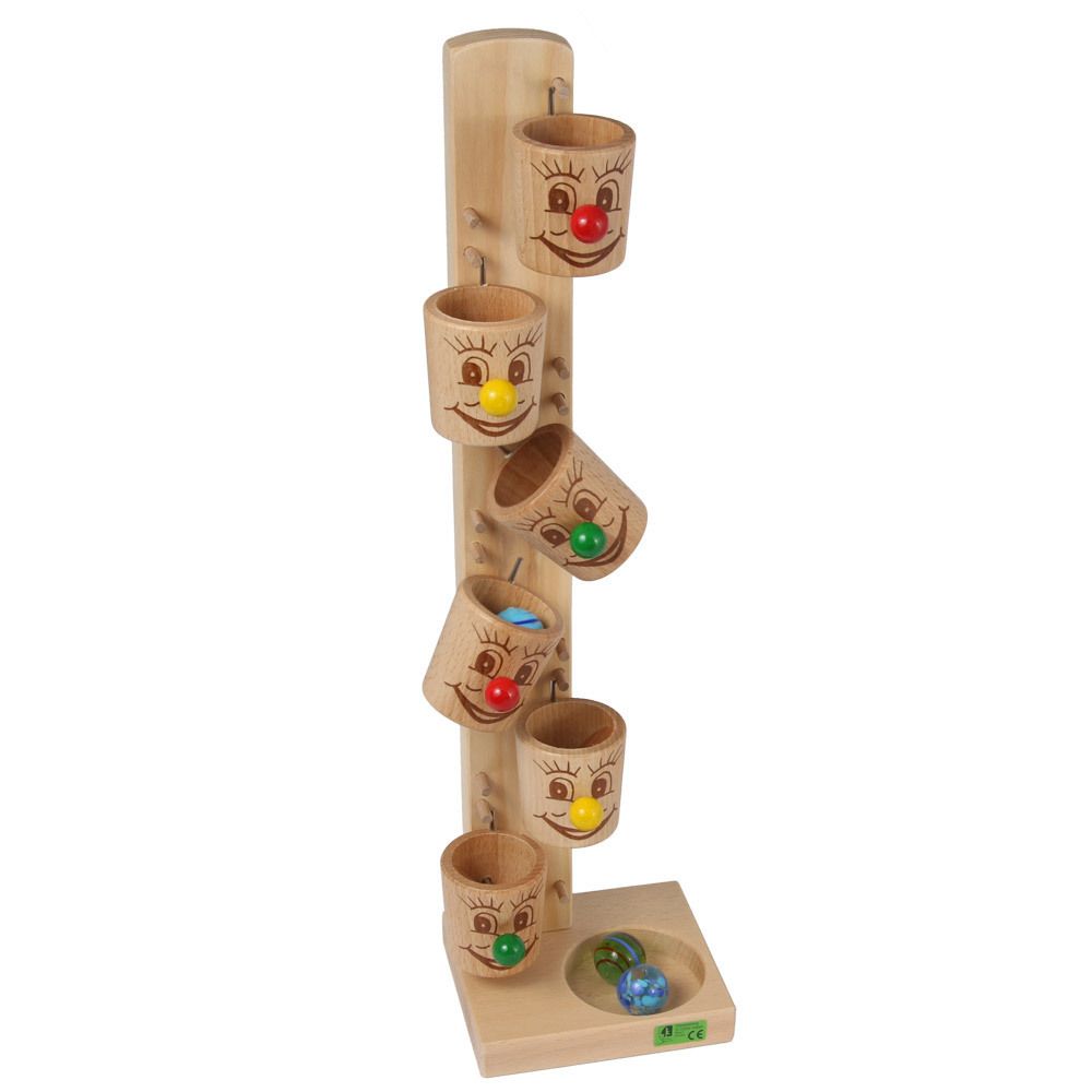 Kullerbecher, 'spiel gut', Beck Holzspielzeug.