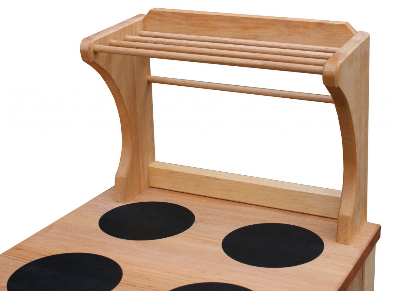 Küchenregal Kinderküche Star, Holz massiv v Schöllner Holzspielzeug.