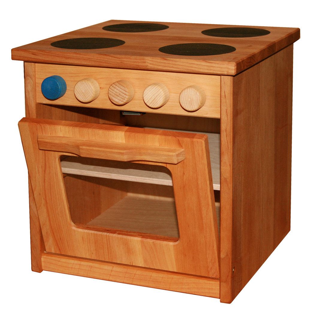Ofen Kinderküche Star, Holz massiv v Schöllner Holzspielzeug.