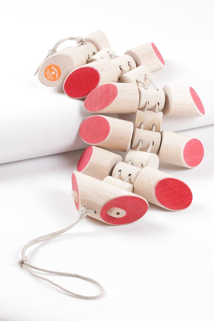 Ziehtier Raupe aus Holz von EINFACH GUT spielen