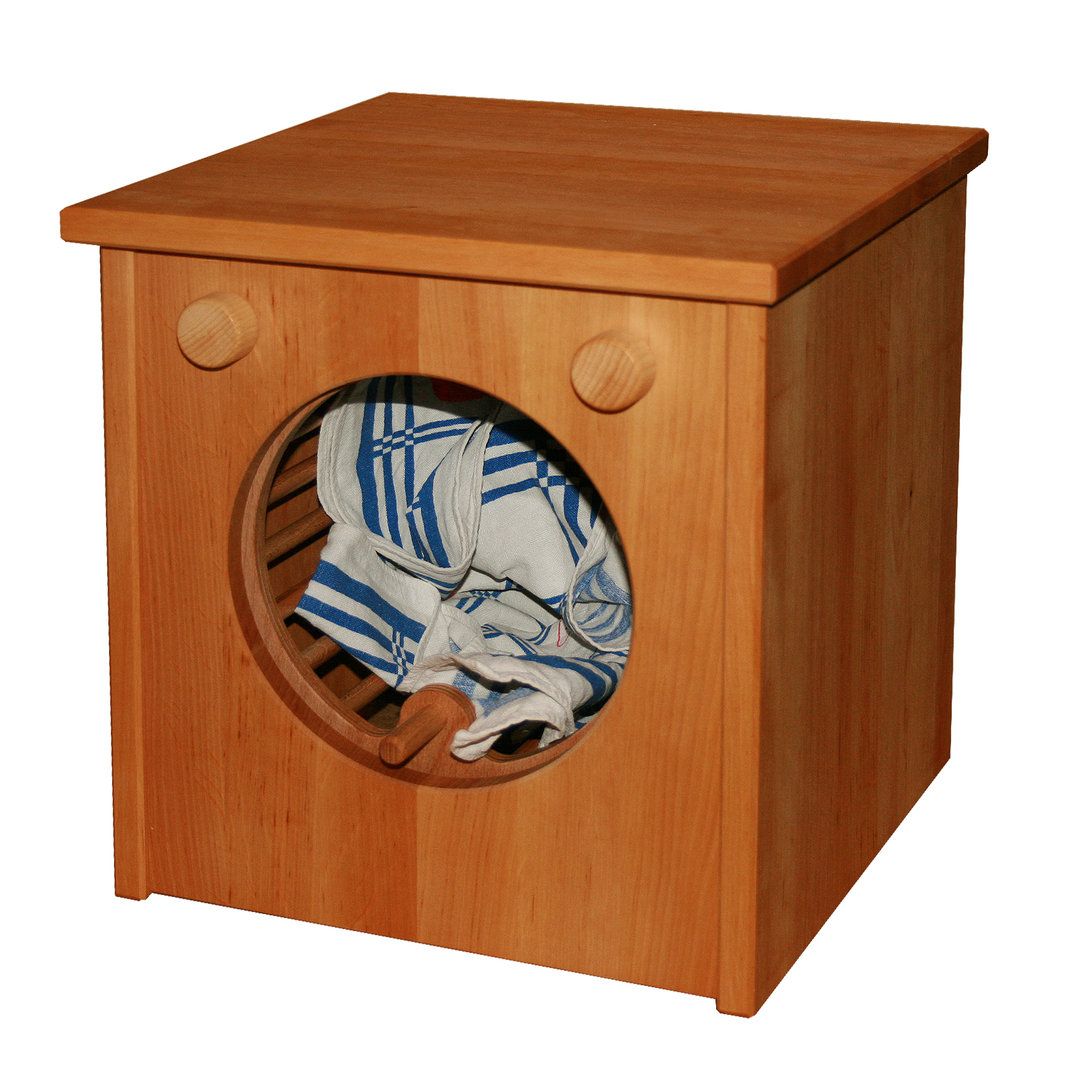 Kinderküche Star, Waschmaschine, Holz massiv v Schöllner