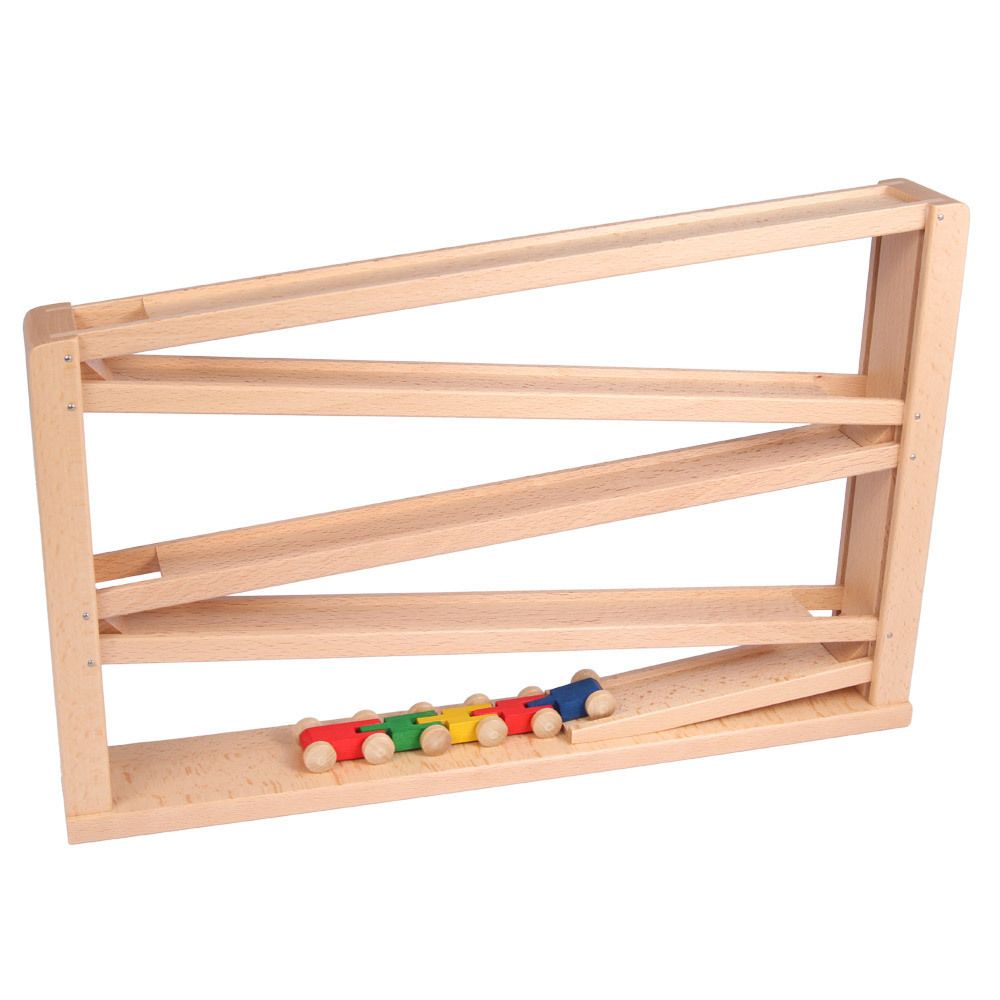 Holz Laufbahn mit Tausendfüßler, 'spiel gut', Beck Holzspielzeug.