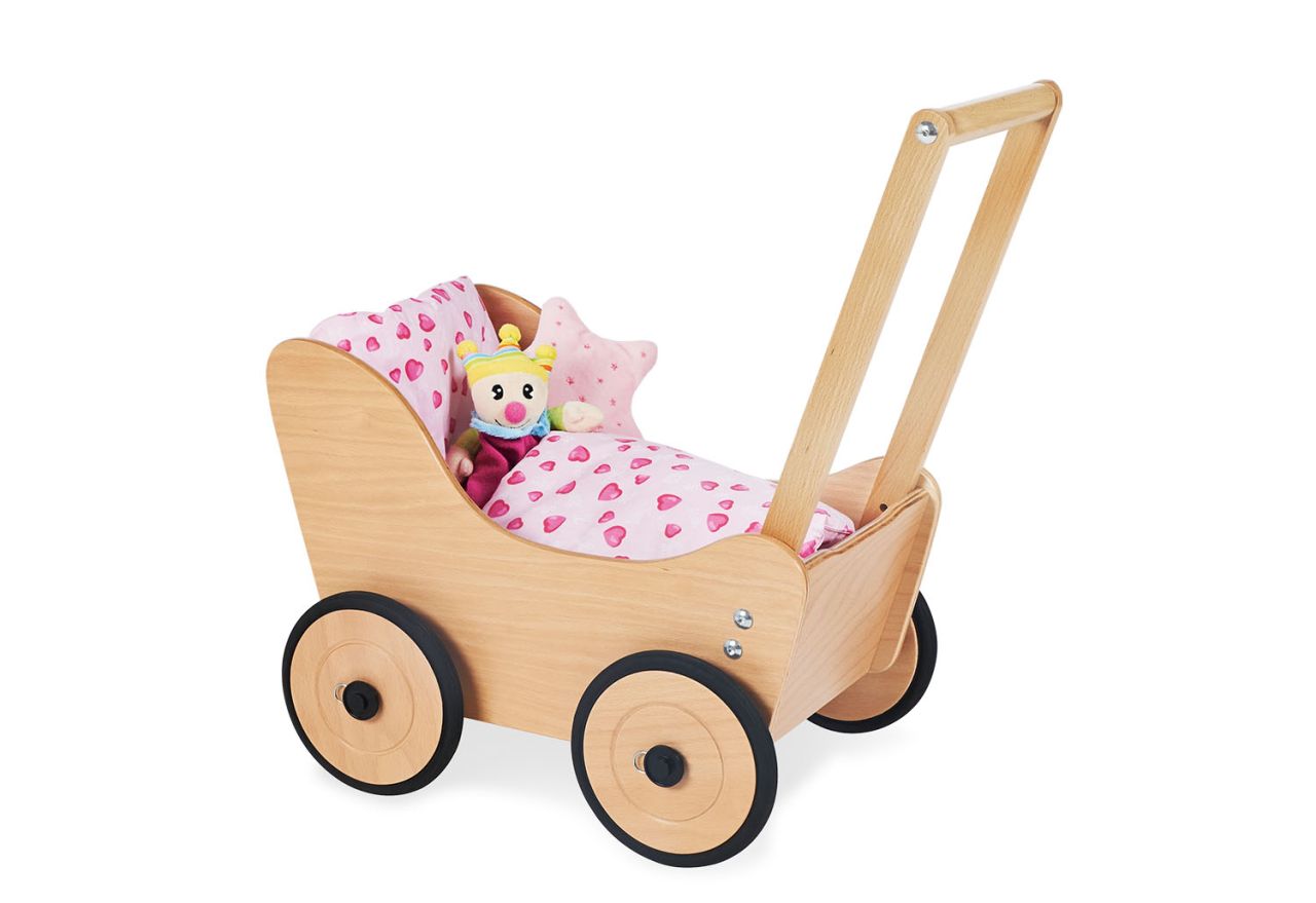 Puppenwagen Sarah, Holz natur Pinolino