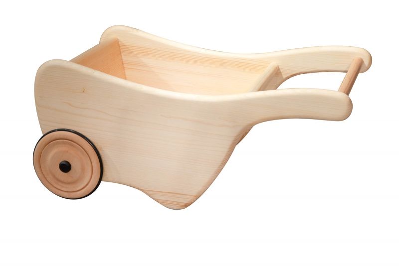 Kinderschubkarre aus Holz, Lautenbach.