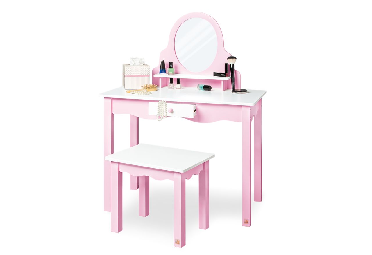 Kinderschminktisch Jasmin mit Hocker, 2-teilig., Pinolino