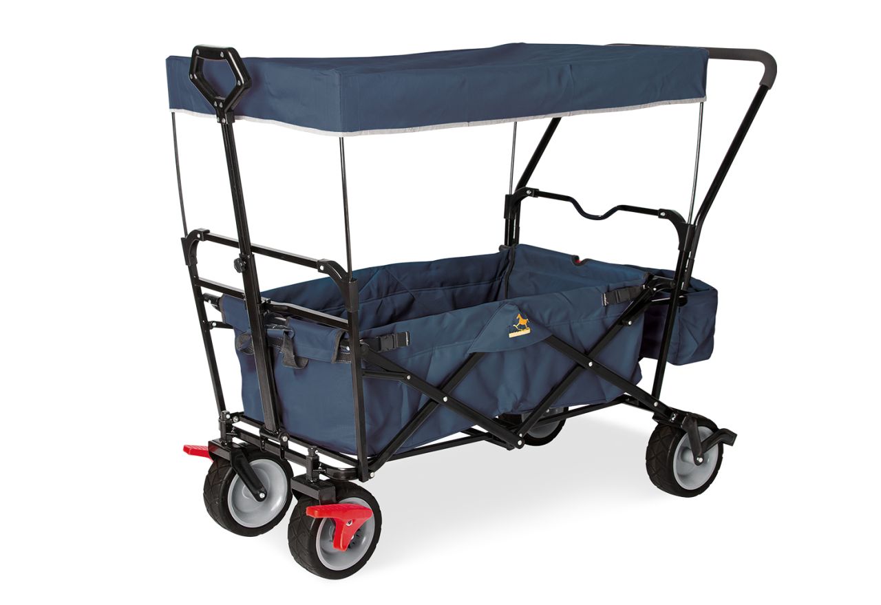 Klappbollerwagen Paxi dlx Comfort mit Bremse, marineblau, Pinolino