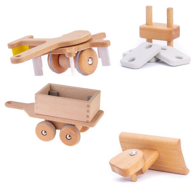 Dynamiko Anhänger Heuwender Räumschild Ballastgewicht Zubehör Set f. Holz Tra...