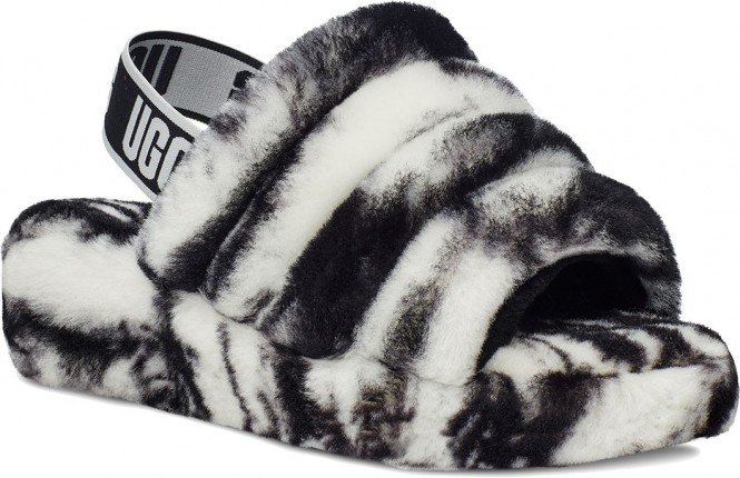 UGG FLUFF YEAH SLIDE MARBLE Hausschuh 2022 black - 41