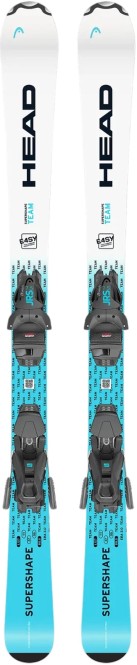 HEAD SUPERSHAPE TEAM EASY JRS Ski 2026 inkl. JRS 7.5 GW CA BR 78 solid black/speed blue - 127