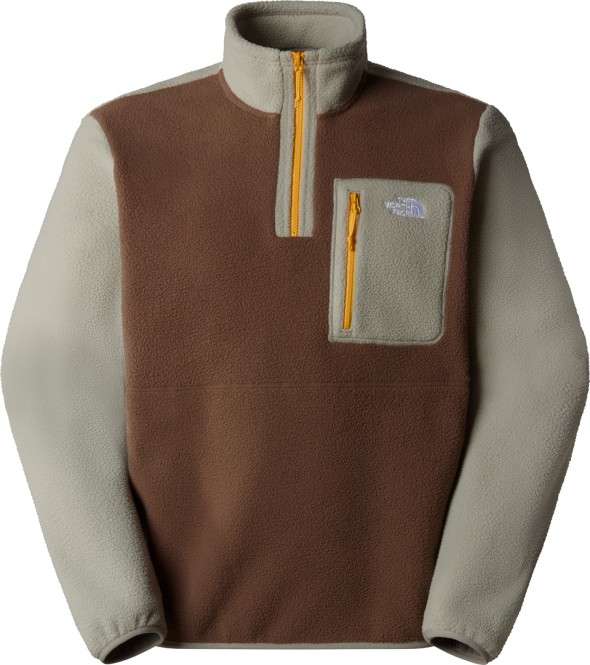 THE NORTH FACE YUMIORI 1/4 ZIP Fleece 2025 smokey brown/clay grey/summit gold - XXL