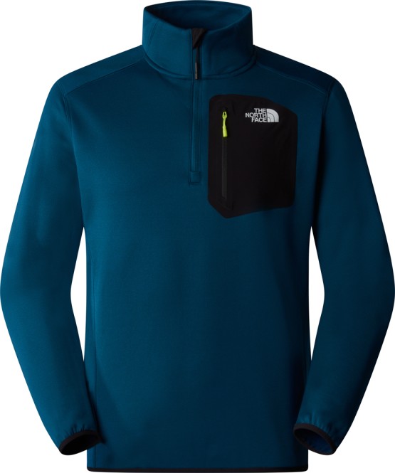 THE NORTH FACE CREST 1/4 ZIP Fleece 2025 midnight petrol/tnf black - XXL