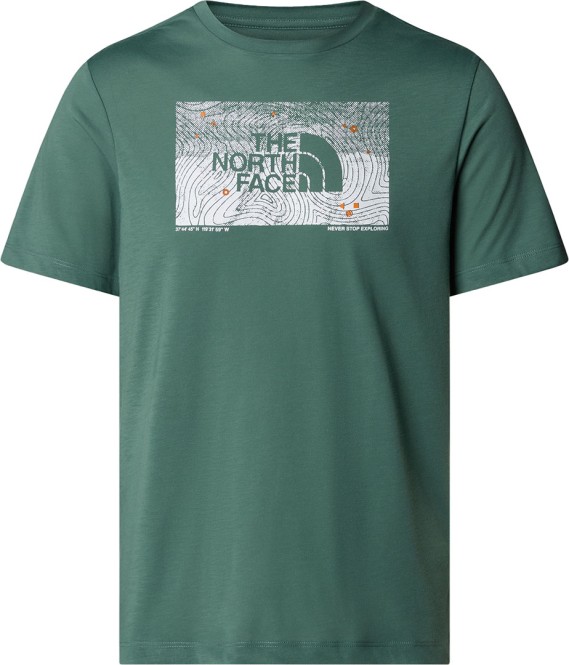 THE NORTH FACE FOUNDATION ABSTRACT GRAPHIC T-Shirt 2025 duck green - S