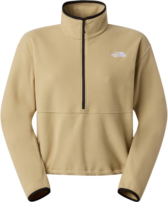 THE NORTH FACE WOMEN GLACIER SHORT 1/2 Zip Fleece 2026 khaki stone - L