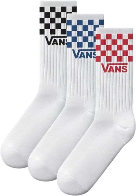 VANS CLASSIC CHECK CREW ROX 3er Pack Socken 2026 white - L