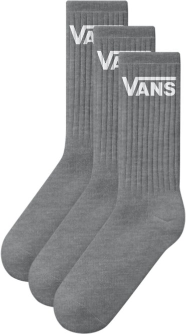 VANS CLASSIC CREW ROX 3er Pack Socken 2026 heather grey - L