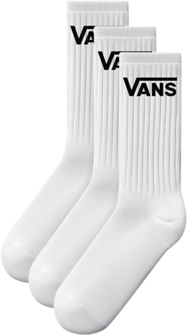 VANS CLASSIC CREW 3er Pack Socken 2026 white - L