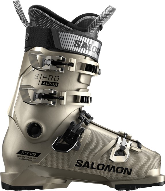 SALOMON S/PRO ALPHA 100 Ski Schuh 2025 light bronze metallic/black/black - 23/23.5