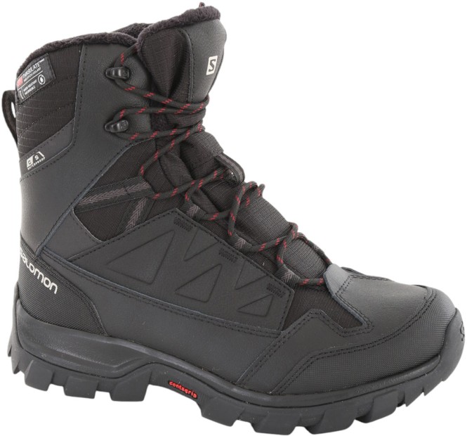 SALOMON CHALTEN TS CSWP Schuh 2025 black/black/biking red - 40