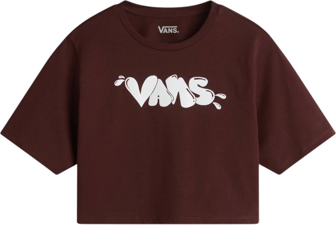 VANS BUSTED TYPE CREW CROP II T-Shirt 2025 bitter chocolate - L