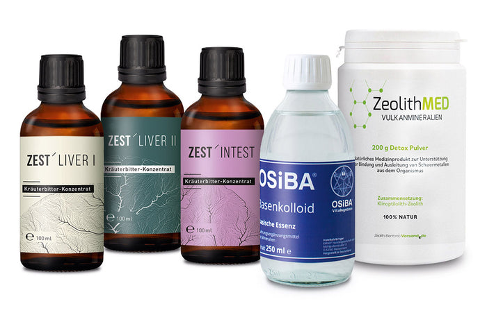 ZESTONICS BASIS-KUR: Kräuterbitter-Konzentrate plus Osiba und ZeolithMED