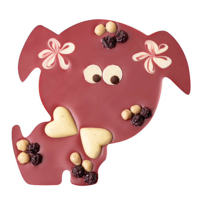 Rosa Beeren-Hund de luxe