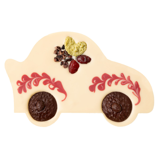 Auto VEGAN Weiß & Nougat de luxe